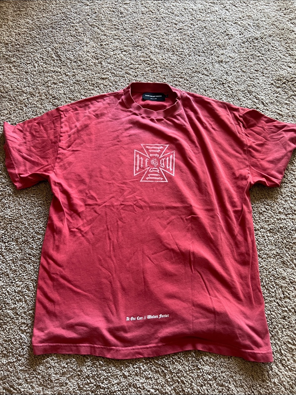 Darc Sports Ohana Red Graphic Short Sleeve Tee